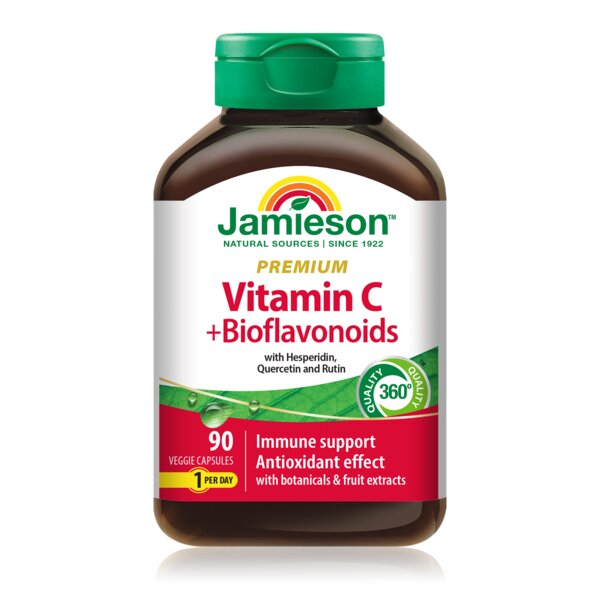 Jamieson Premium Vitamin C 600 mg + Bioflavonoidy 90 kapslí