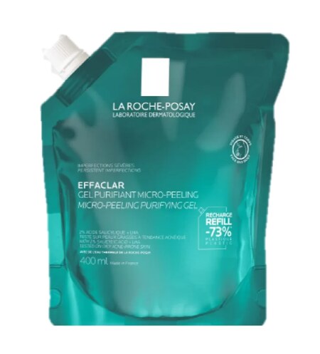La Roche-Posay Effaclar Micropeelingový gel náplň 400 ml La Roche-Posay Effaclar Micropeelingový gel náplň 400 ml