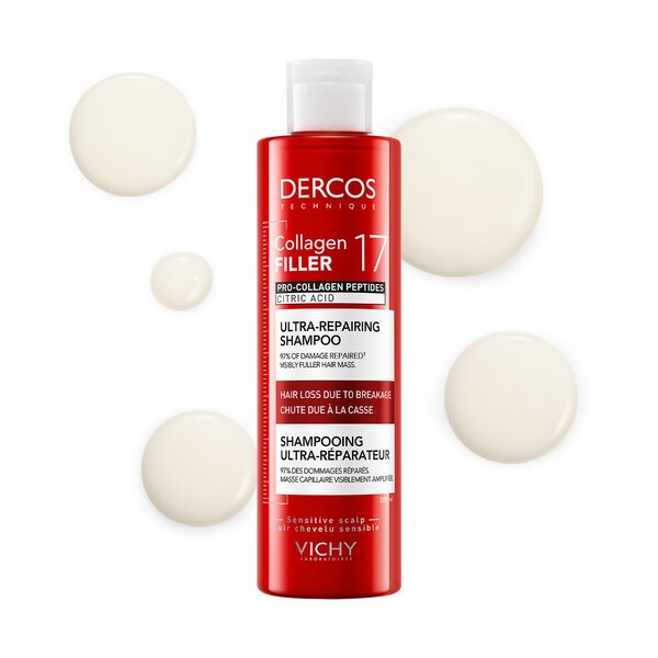 Vichy Dercos Collagen Filler 17 Šampon 200 ml