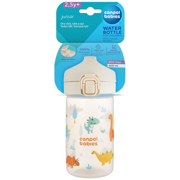 Canpol babies Lahev pro děti Junior 400 ml krémová 1 ks