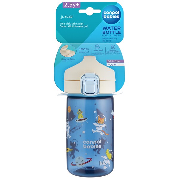 Canpol babies Lahev pro děti Junior 400 ml modrá 1 ks