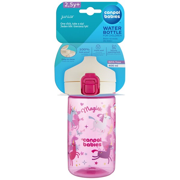 Canpol babies Lahev pro děti Junior 400 ml růžová 1 ks