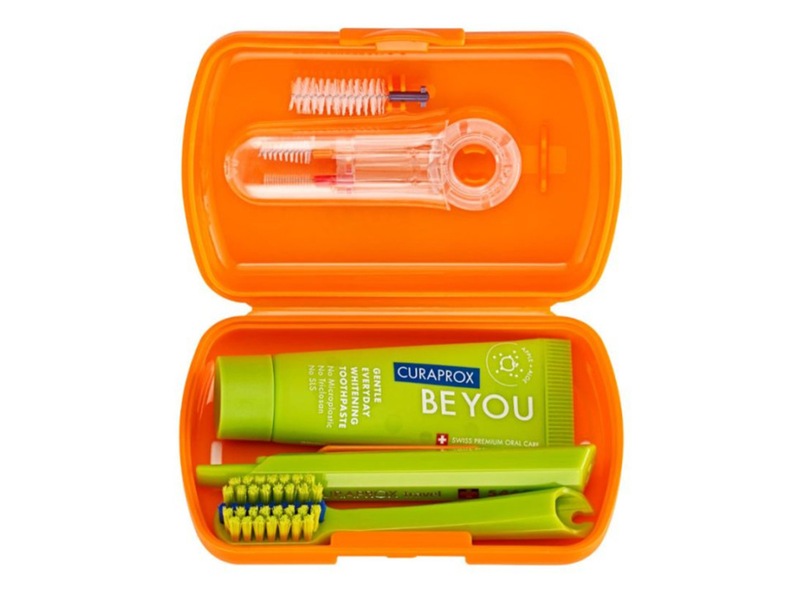 Curaprox Travel set Ortho oranžový 1 ks