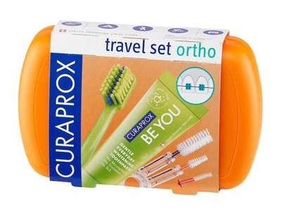 Curaprox Travel set Ortho oranžový 1 ks