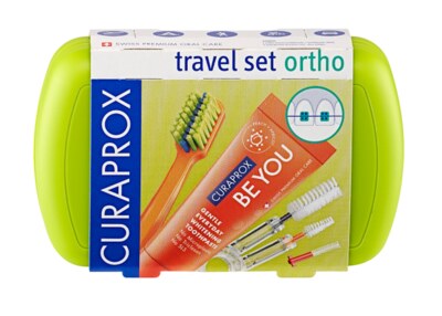 Curaprox Travel set Ortho zelený 1 ks