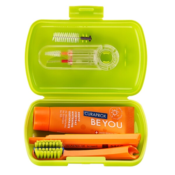 Curaprox Travel set Ortho zelený 1 ks