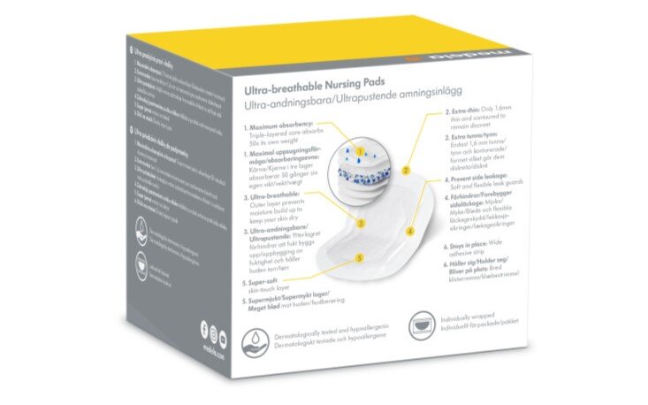 Medela Prsní vložky jednorázové ultra prodyšné 60 ks