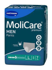 MoliCare Men Pants inkontinenční kalhotky 5 kapek L 7 ks MoliCare Men Pants inkontinenční kalhotky 5 kapek L 7 ks