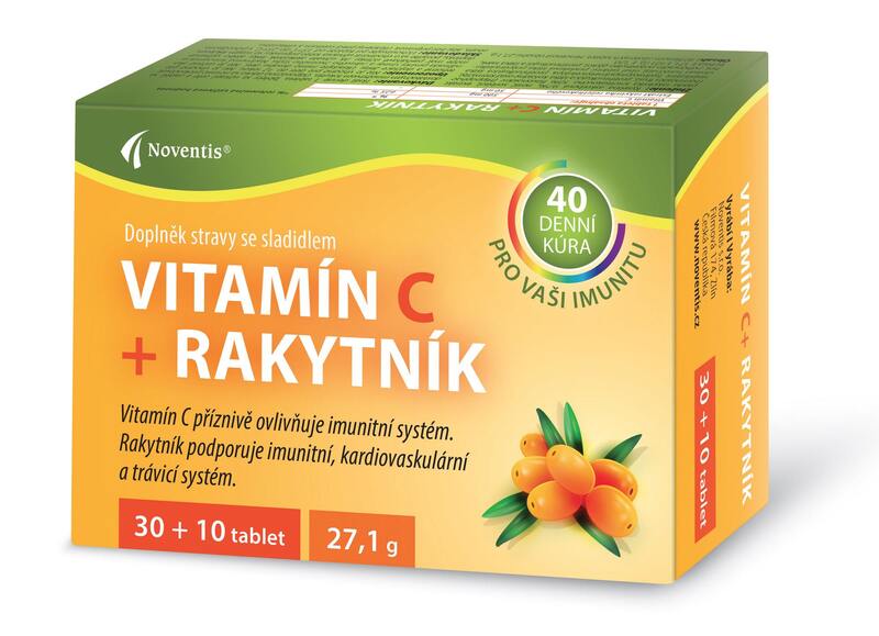 Noventis Vitamin C+ Rakytník 30+10 tablet