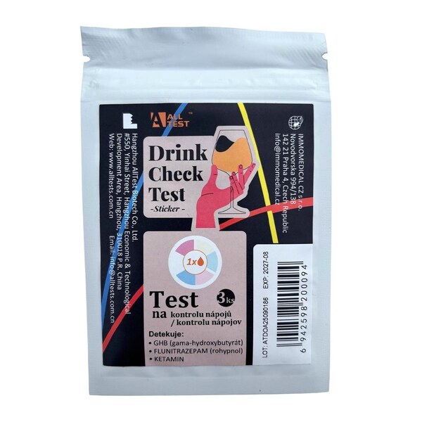 Pharma Activ Alltest Drink Check test (GHB/FLZ/KET) 3 ks