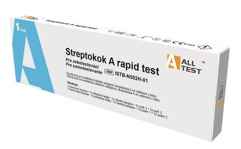 Pharma Activ Alltest Streptokok A rapid test 1 ks Pharma Activ Alltest Streptokok A rapid test 1 ks