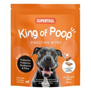 Supertail King of Poop probiotika pro psy 60 ks
