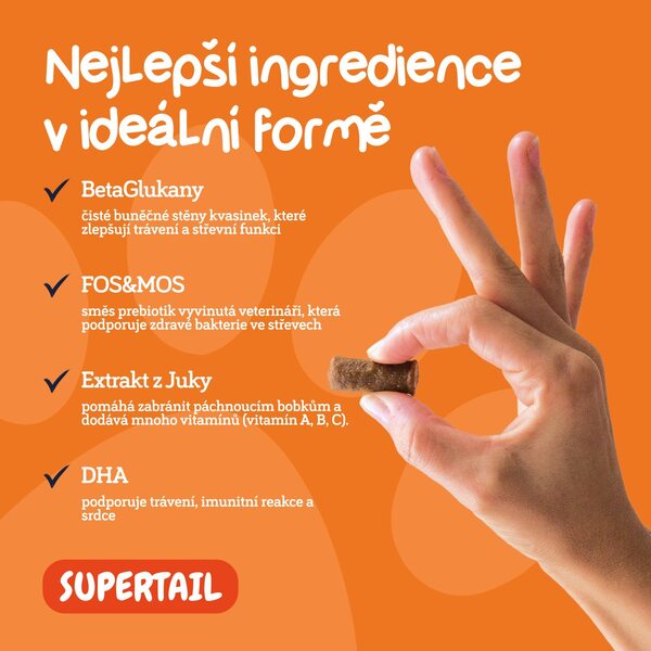 Supertail King of Poop probiotika pro psy 60 ks