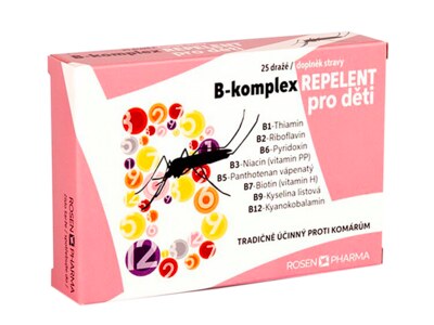 Rosen B-komplex Repelent pro děti 25 dražé Rosen B-komplex Repelent pro děti 25 dražé