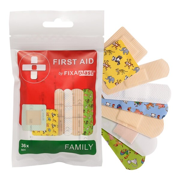 Fixaplast First Aid Family náplast Mix 36 ks