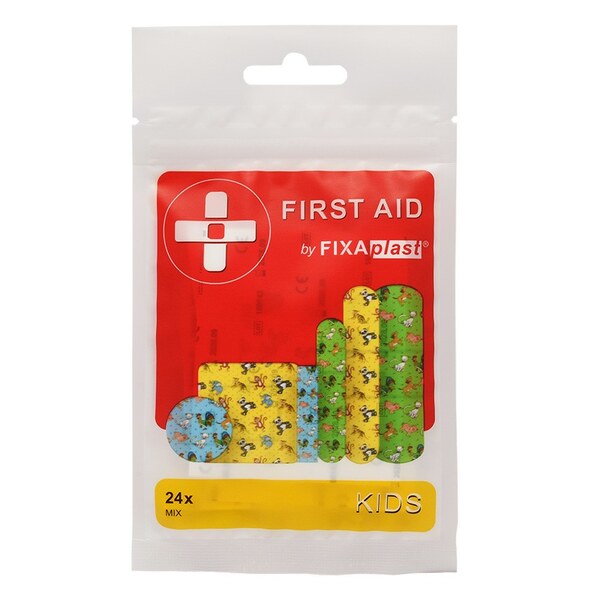 Fixaplast First Aid Kids náplast Mix 24 ks