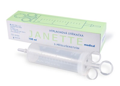 Janette Stříkačka výplachová balená 150 ml 1 ks Janette Stříkačka výplachová balená 150 ml 1 ks
