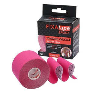 Fixatape Standard Sportovní tejpovací páska 5 cm x 5 m růžová 1 ks Fixatape Standard Sportovní tejpovací páska 5 cm x 5 m růžová 1 ks