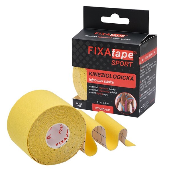 Fixatape Standard Sportovní tejpovací páska 5 cm x 5 m žlutá 1 ks