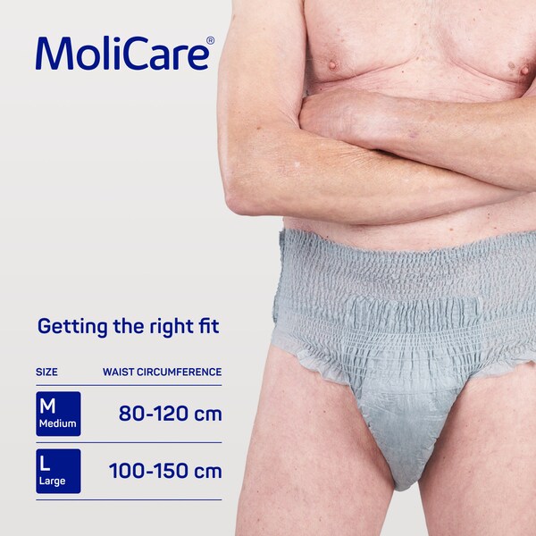 
MoliCare Men Pants inkontinenční kalhotky 7 kapek M 8 ks