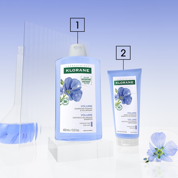 Klorane Balzám na vlasy s BIO lnem pro jemné vlasy bez objemu 200 ml