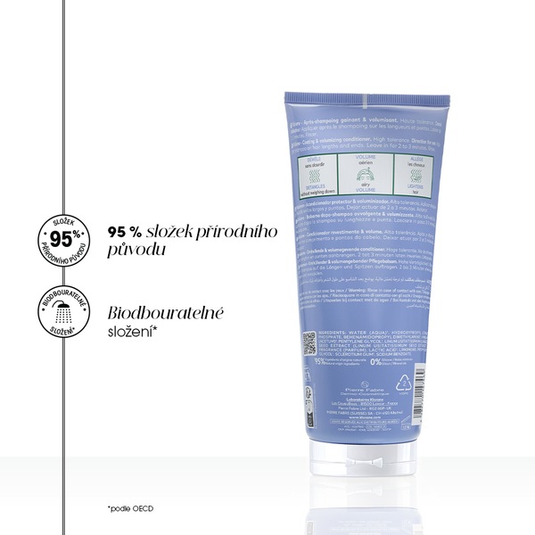 Klorane Balzám na vlasy s BIO lnem pro jemné vlasy bez objemu 200 ml