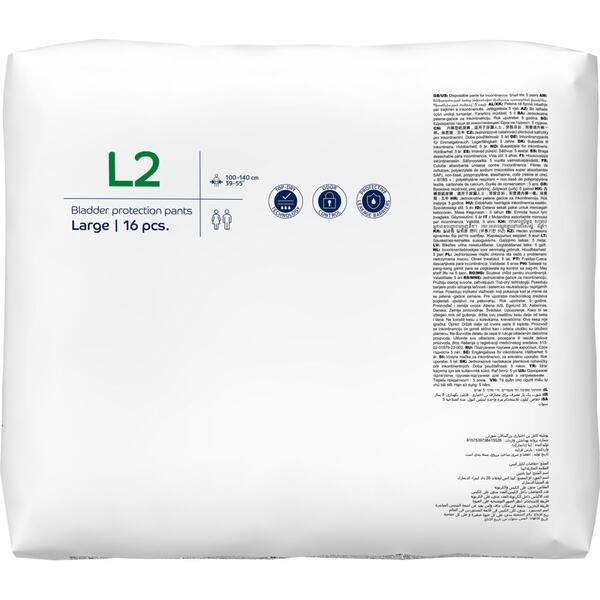 Abena Pants Basic Inkontinenční navlékací kalhotky L2. 16 ks Abena Pants Basic Inkontinenční navlékací kalhotky L2. 16 ks