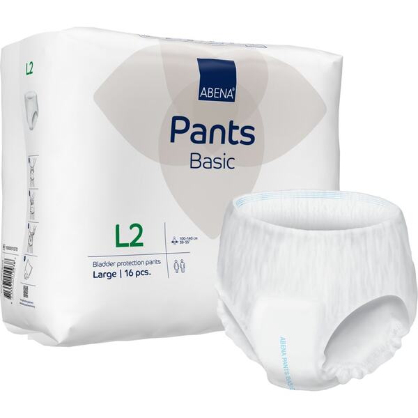 Abena Pants Basic Inkontinenční navlékací kalhotky L2. 16 ks Abena Pants Basic Inkontinenční navlékací kalhotky L2. 16 ks
