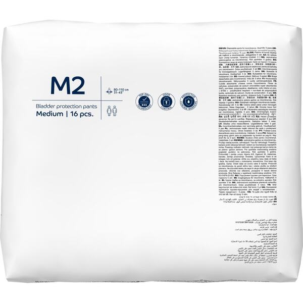 Abena Pants Basic Inkontinenční navlékací kalhotky M2. 16 ks