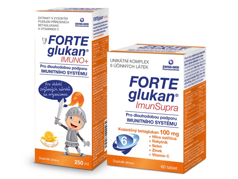Forteglukan® ImunSupra 60 tablet + Forteglukan® Imuno+ 250 ml ZDARMA