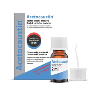 Acetocaustin roztok k léčbě bradavic 2 ml