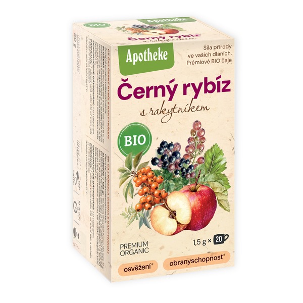 Apotheke BIO Černý rybíz s rakytníkem 20x1,5 g Apotheke BIO Černý rybíz s rakytníkem 20x1,5 g