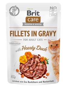 Brit Care Cat Fillets in Gravy with Hearty Duck 85 g 