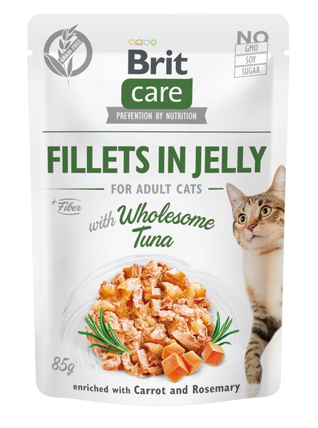 Brit Care Cat Fillets in Jelly with Wholesome Tuna 85 g
