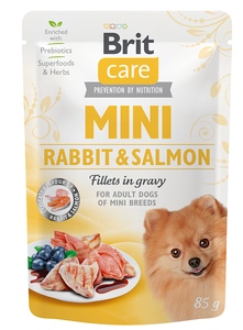 Brit Care Dog Fillets in Gravy Mini Rabbit&Salmon 85 G