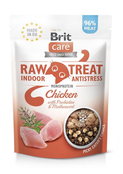 Brit Care Raw Treat Cat Indoor Antistress Chicken 40 g