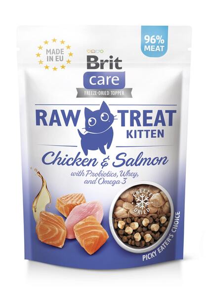 Brit Care Raw Treat Cat Kitten Chicken&Salmon 40 g