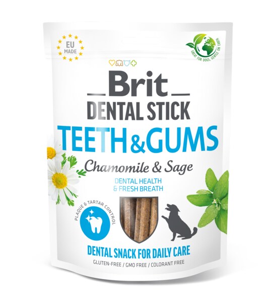 Brit Dog Dental Stick Teeth&Gums Chamomile&Sage 7 ks