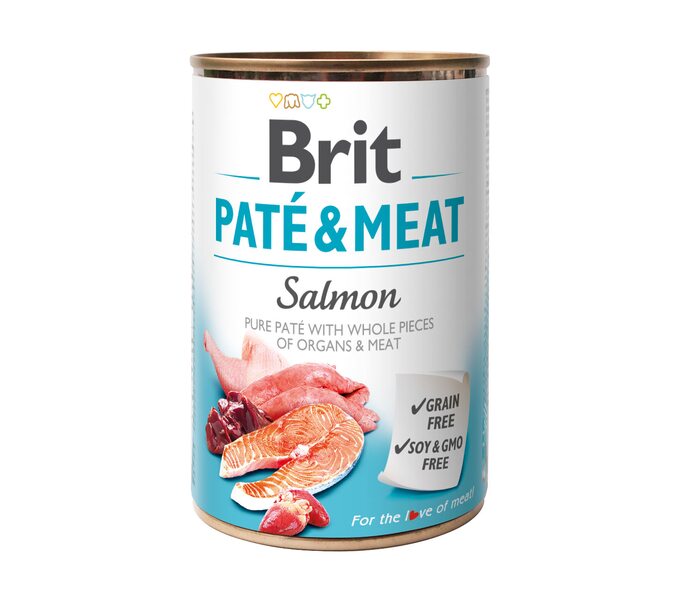 Brit  Dog Pate&Meat Salmon 400 g