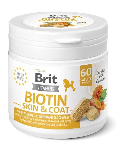 Brit Vitamins Biotin Skin&Coat Care 60 tablet