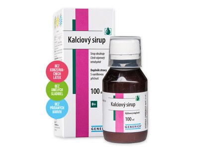 Kalciový sirup Generica 100 ml Kalciový sirup Generica 100 ml