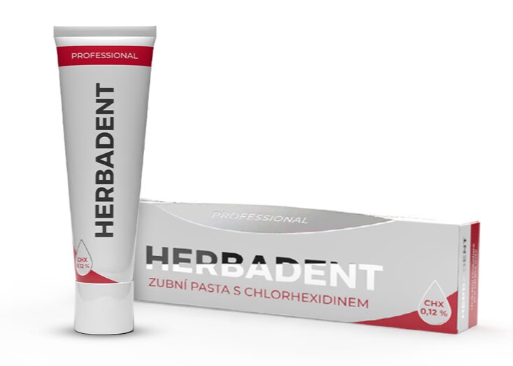 Herbadent Professional zubní pasta s CHX 0,12 % 40 g Herbadent Professional zubní pasta s CHX 0,12 % 40 g