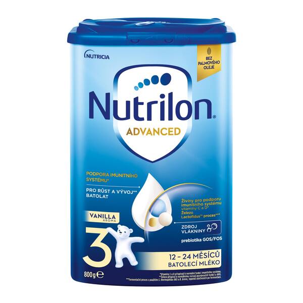 Nutrilon Advanced 3 Vanilka batolecí mléko 12- 24 měsíců 800 g