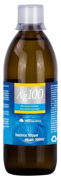 Pharma Activ Koloidní stříbro Ag 100 50ppm 500 ml