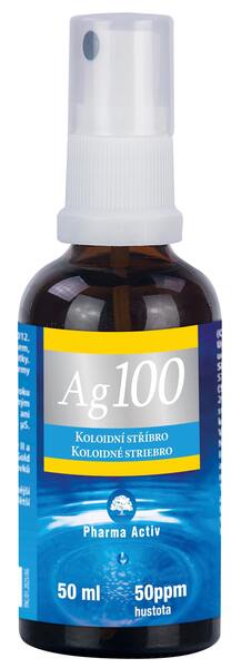 Pharma Activ Koloidní stříbro Ag 100 50ppm sprej 50 ml