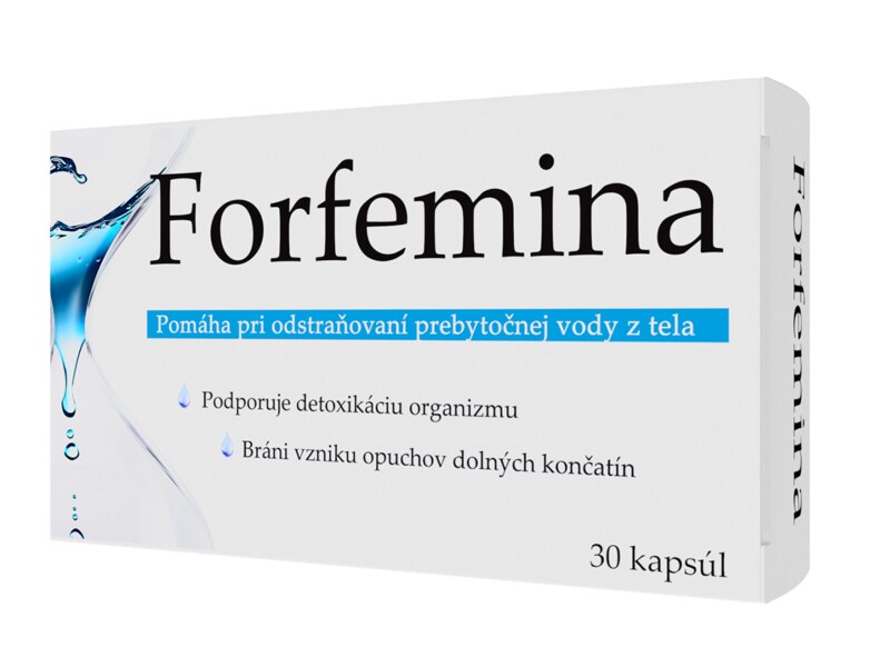 Forfemina přípravek na odvodnění těla 30 kapslí