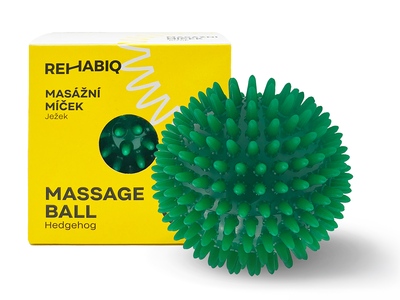 Rehabiq Masážní míček Ježek 9 cm zelený 1 ks