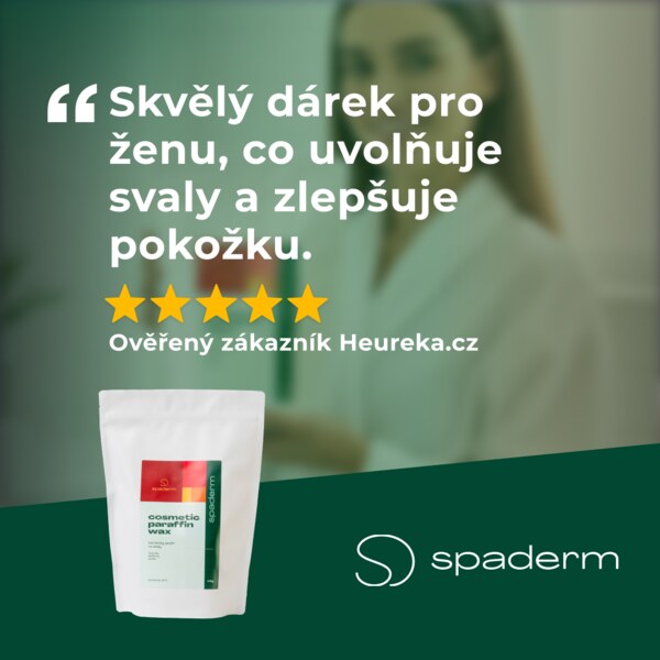 Spaderm Cosmetic Paraffin Wax, kosmetický parafín na zábaly 1 kg