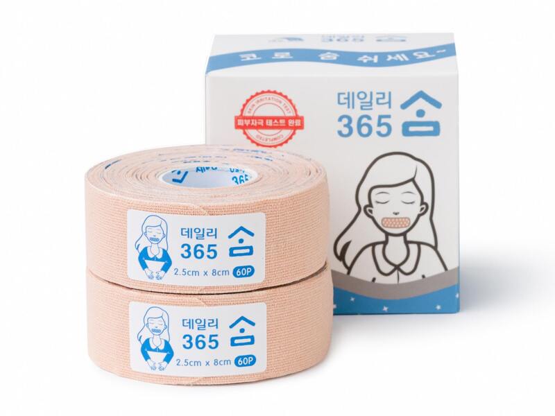 Temtex Tape proti chrápání 2,5 cm x 8 cm 120 ks 