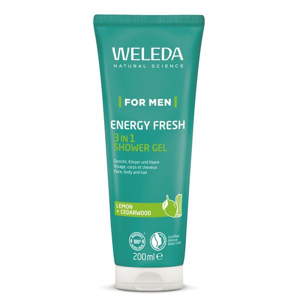 Weleda For Men Energy Fresh 3v1 sprchový gel 200 ml